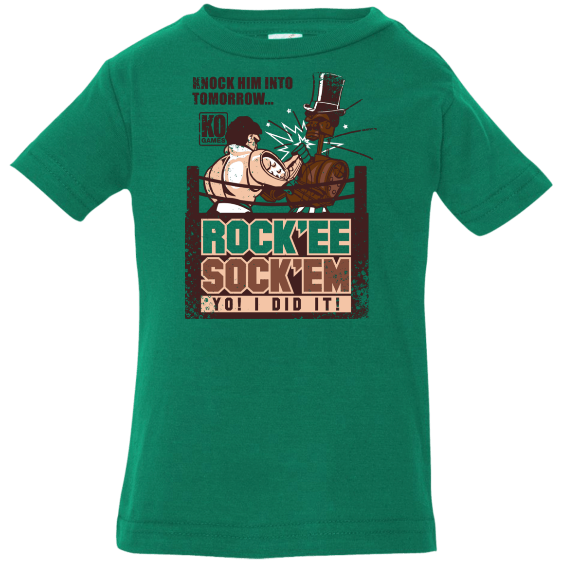 T-Shirts Kelly / 6 Months Rockee Sockem Infant PremiumT-Shirt