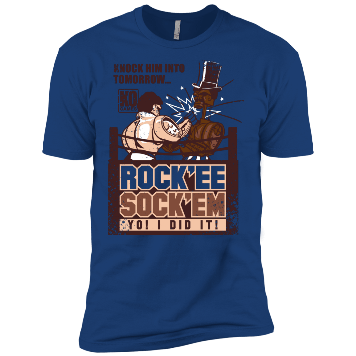 T-Shirts Royal / X-Small Rockee Sockem Men's Premium T-Shirt