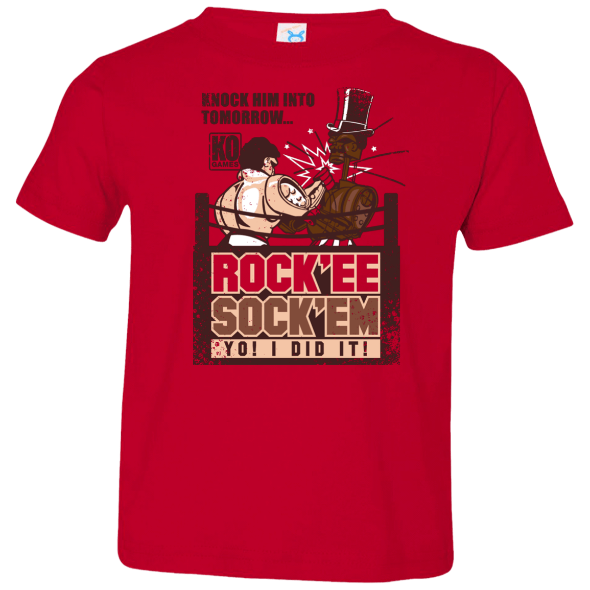 T-Shirts Red / 2T Rockee Sockem Toddler Premium T-Shirt