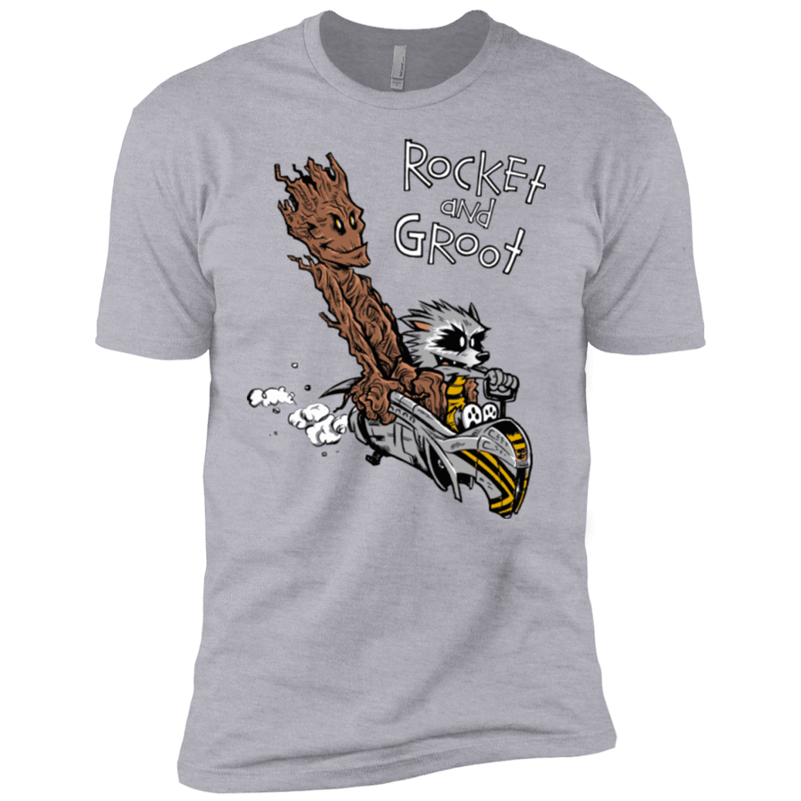 T-Shirts Heather Grey / YXS Rocket and Groot Boys Premium T-Shirt