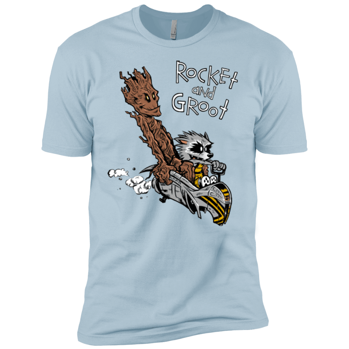 T-Shirts Light Blue / YXS Rocket and Groot Boys Premium T-Shirt