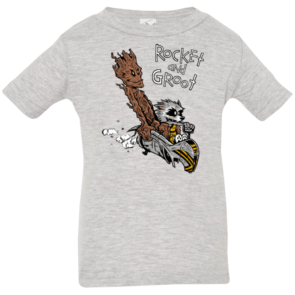 T-Shirts Heather / 6 Months Rocket and Groot Infant Premium T-Shirt