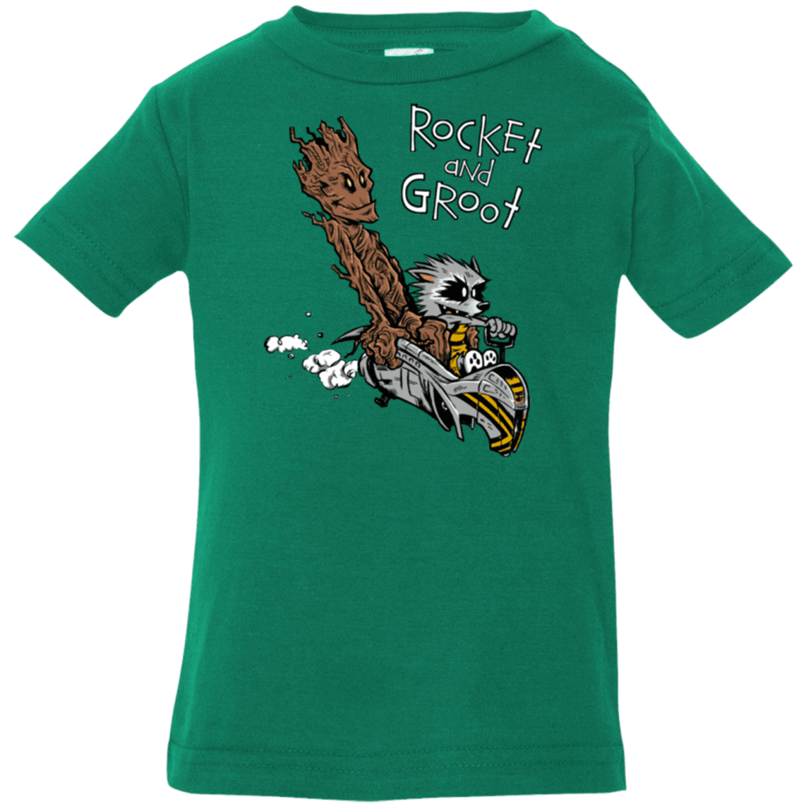 T-Shirts Kelly / 6 Months Rocket and Groot Infant Premium T-Shirt