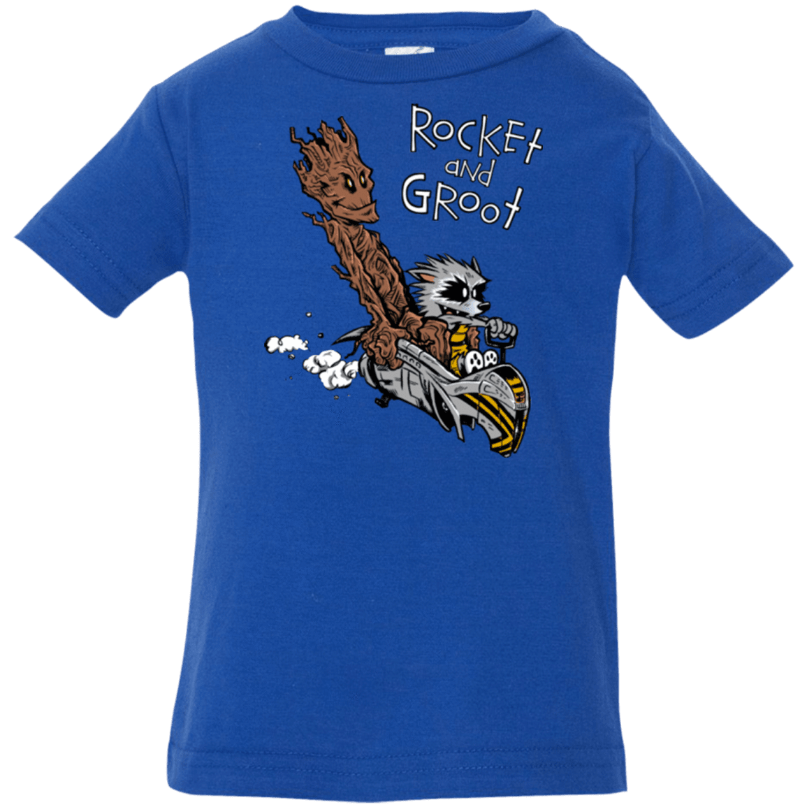 T-Shirts Royal / 6 Months Rocket and Groot Infant Premium T-Shirt
