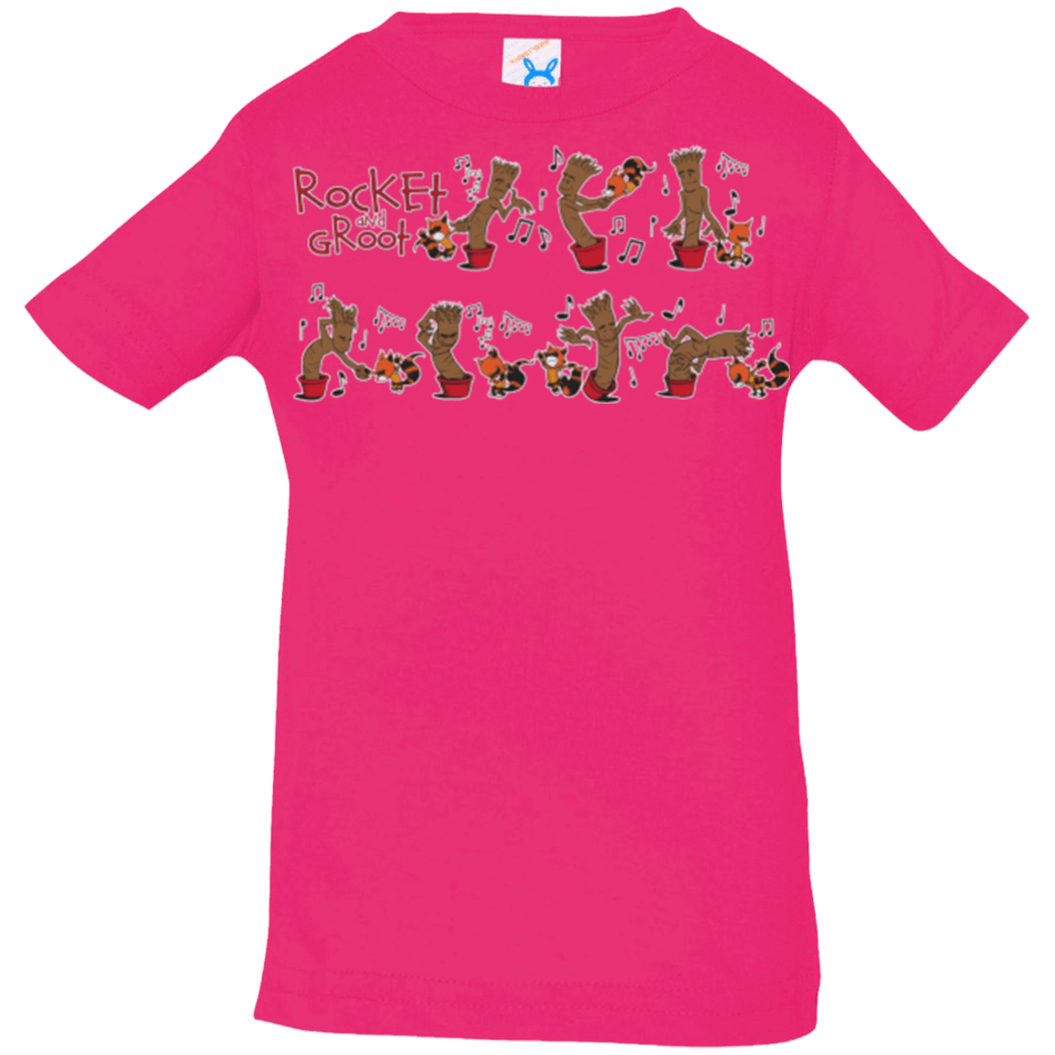 T-Shirts Hot Pink / 6 Months Rocket and Groot Infant PremiumT-Shirt