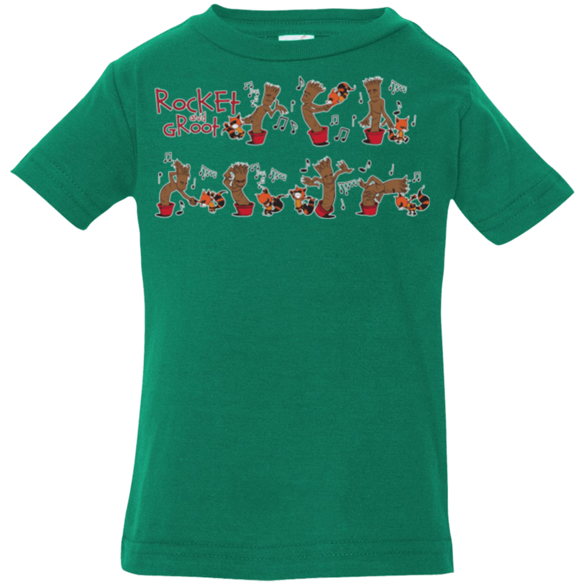 T-Shirts Kelly / 6 Months Rocket and Groot Infant PremiumT-Shirt