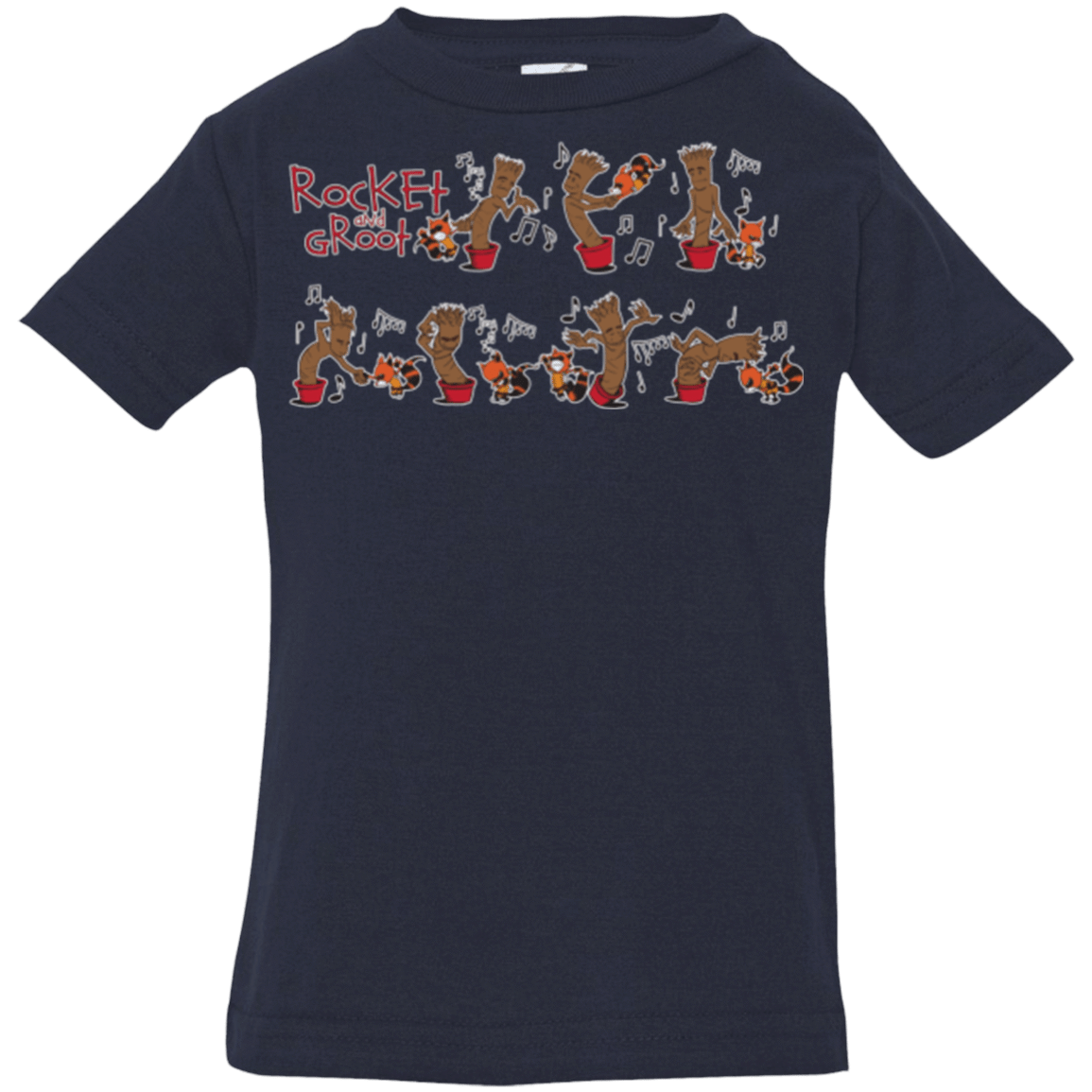 T-Shirts Navy / 6 Months Rocket and Groot Infant PremiumT-Shirt
