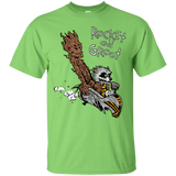 T-Shirts Lime / Small Rocket and Groot T-Shirt