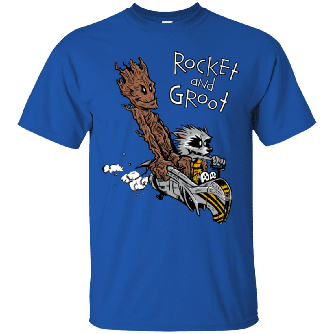 T-Shirts Royal / Small Rocket and Groot T-Shirt