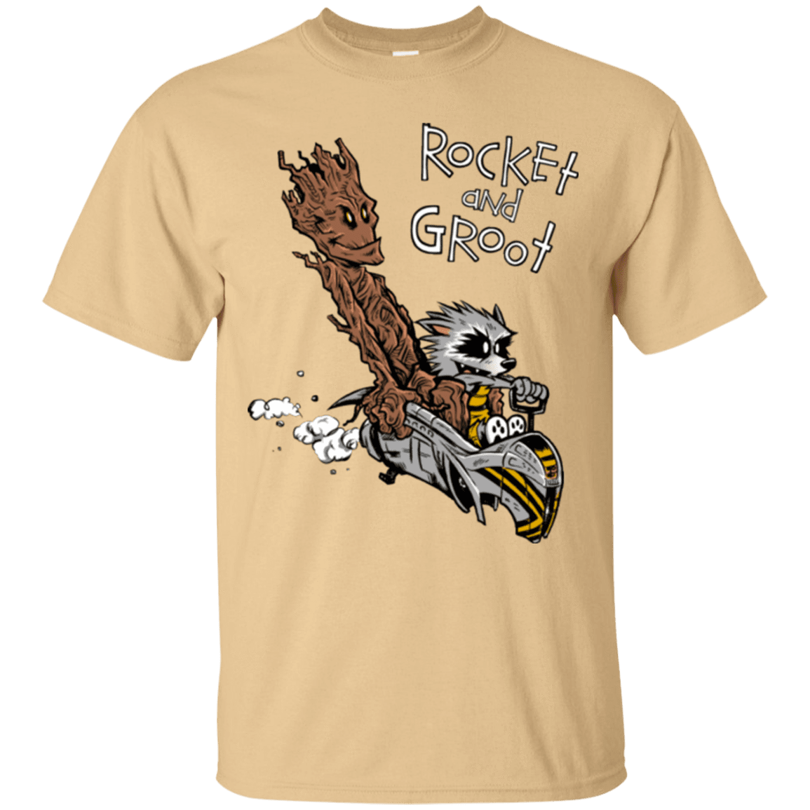 T-Shirts Vegas Gold / Small Rocket and Groot T-Shirt