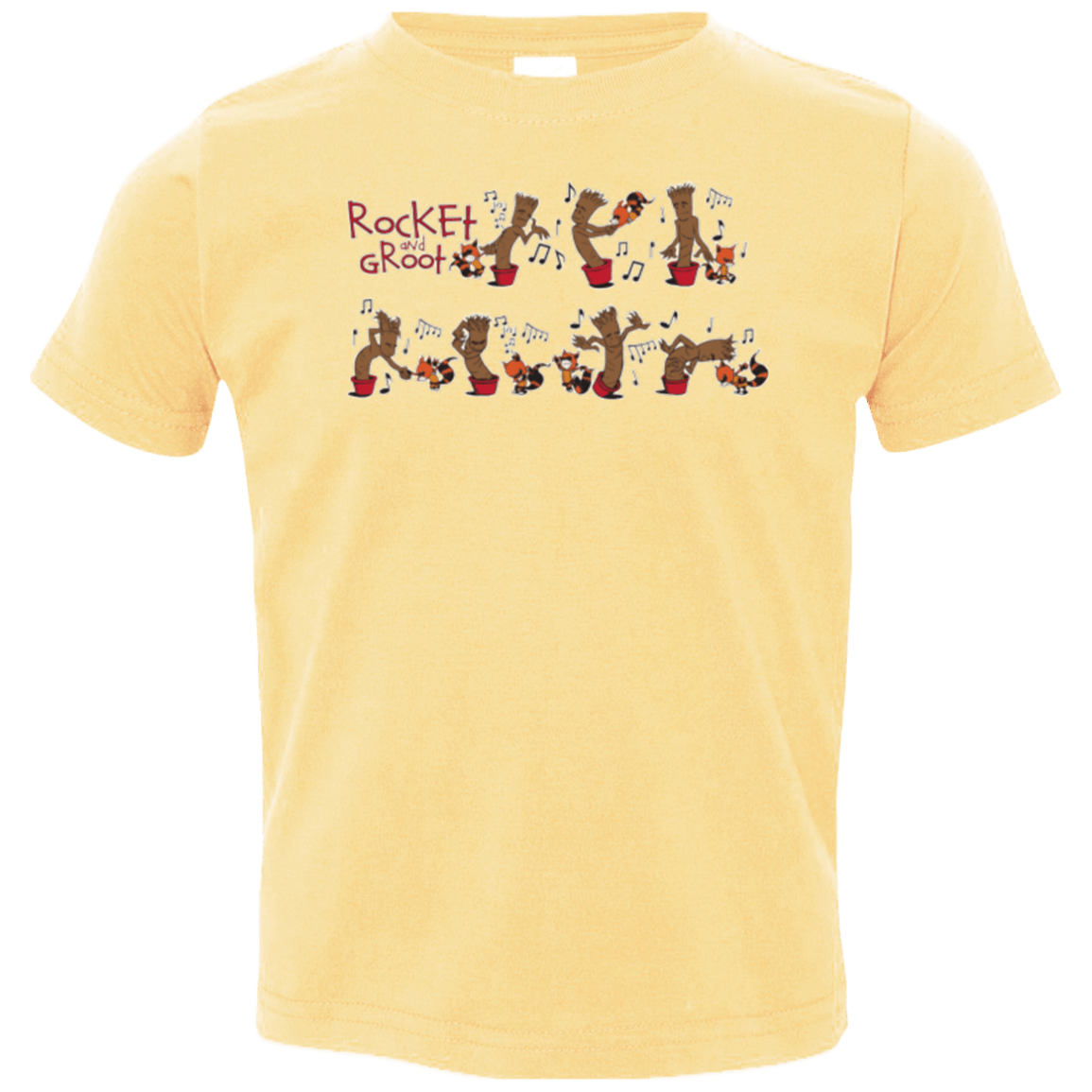 T-Shirts Butter / 2T Rocket and Groot Toddler Premium T-Shirt