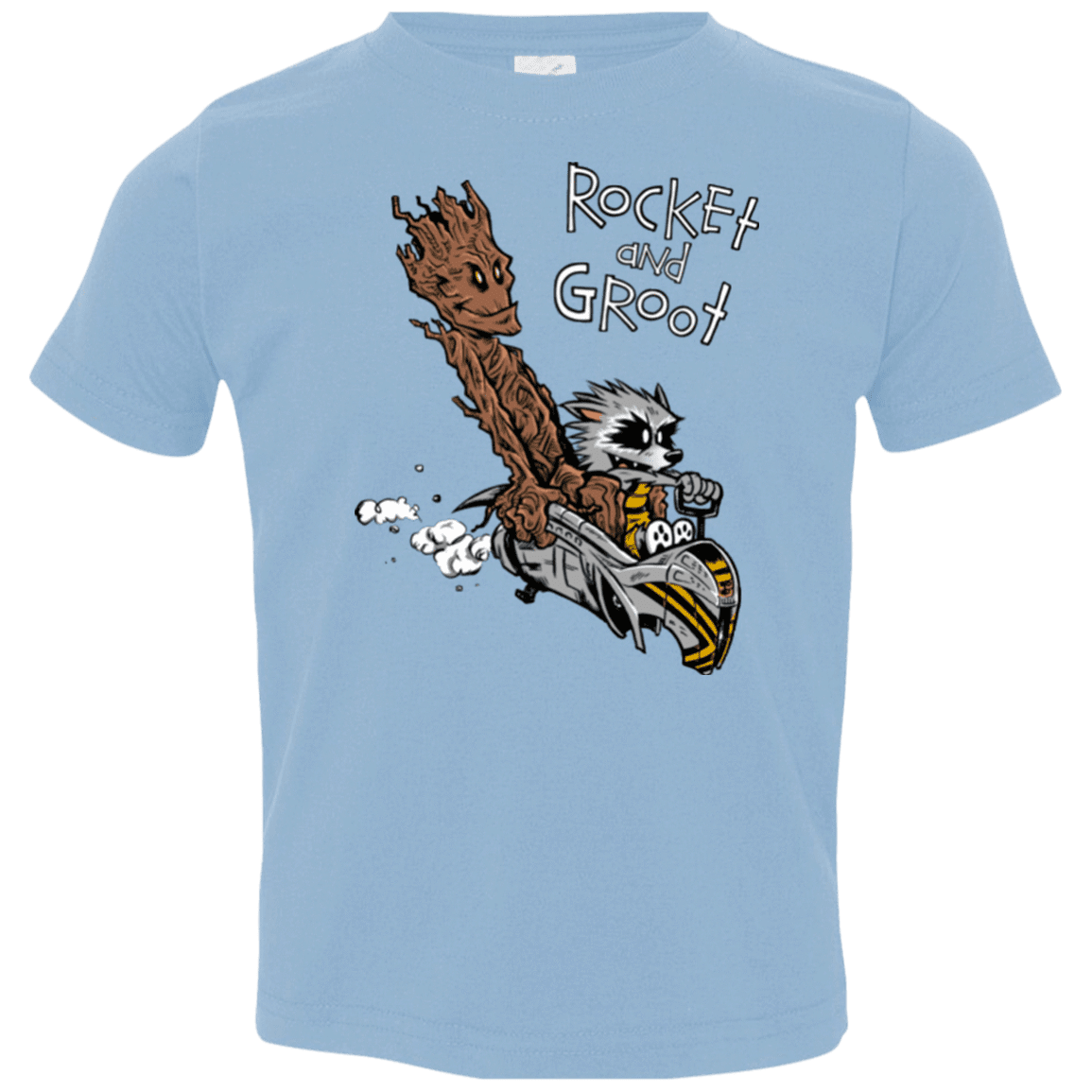 T-Shirts Light Blue / 2T Rocket and Groot Toddler Premium T-Shirt