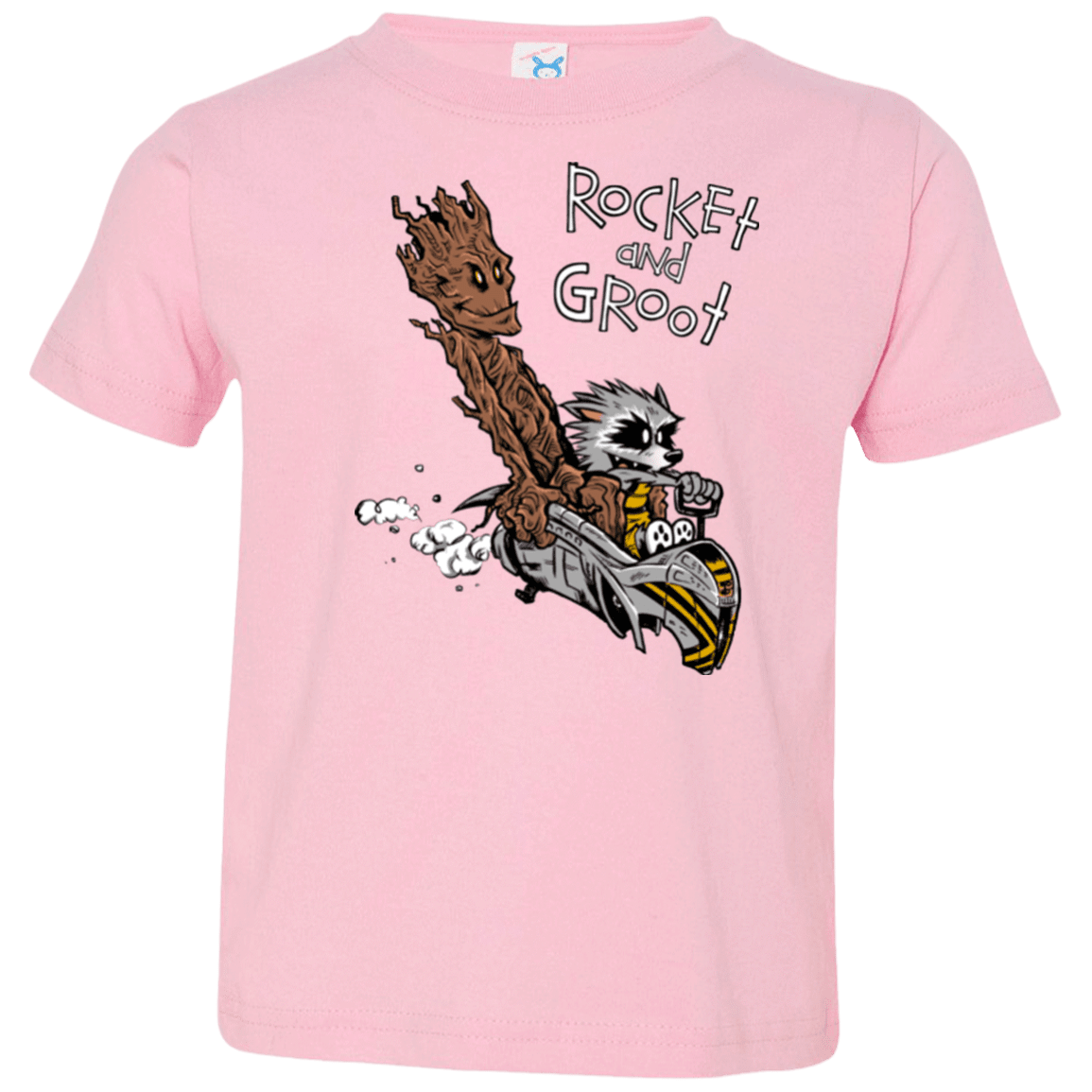 T-Shirts Pink / 2T Rocket and Groot Toddler Premium T-Shirt