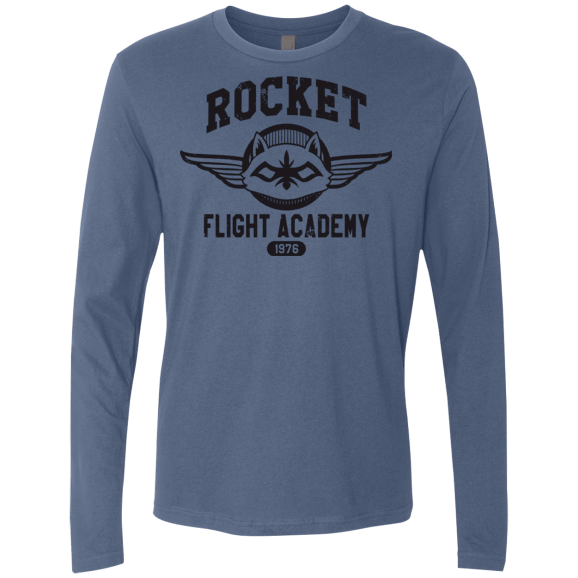 T-Shirts Indigo / Small Rocket Flight Academy Men's Premium Long Sleeve