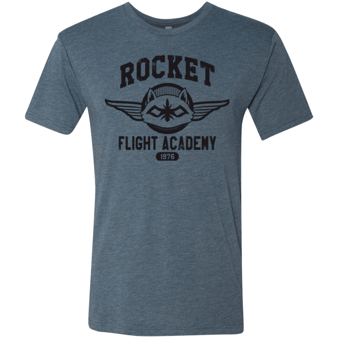 T-Shirts Indigo / Small Rocket Flight Academy Men's Triblend T-Shirt