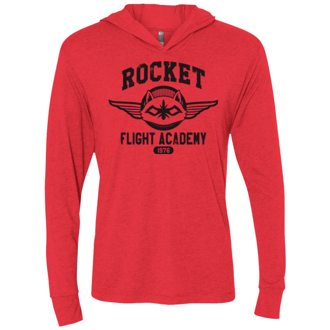 T-Shirts Vintage Red / X-Small Rocket Flight Academy Triblend Long Sleeve Hoodie Tee