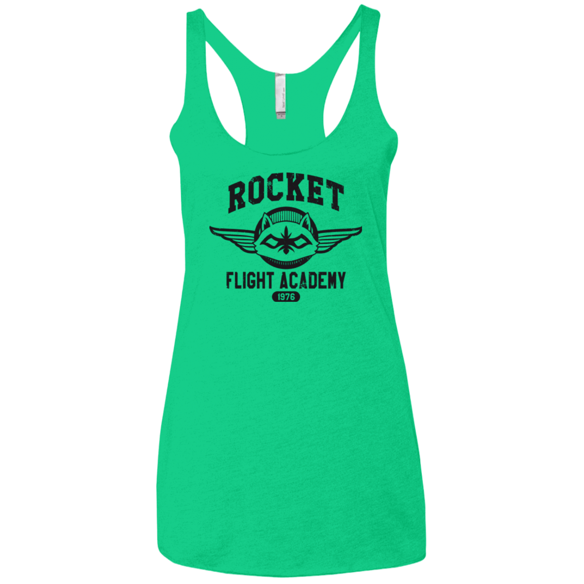 T-Shirts Envy / X-Small Rocket Flight Academy Women's Triblend Racerback Tank
