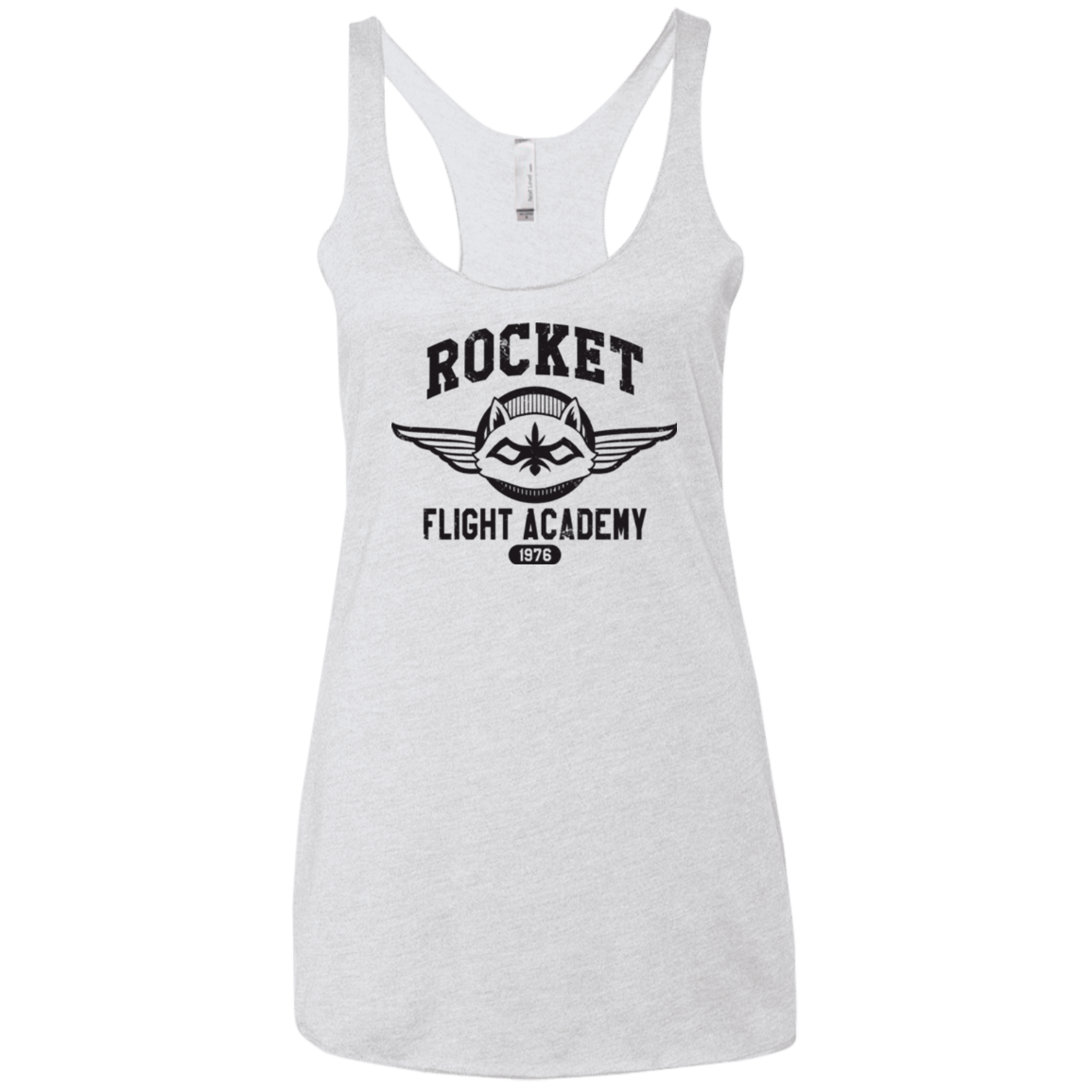 T-Shirts Heather White / X-Small Rocket Flight Academy Women's Triblend Racerback Tank