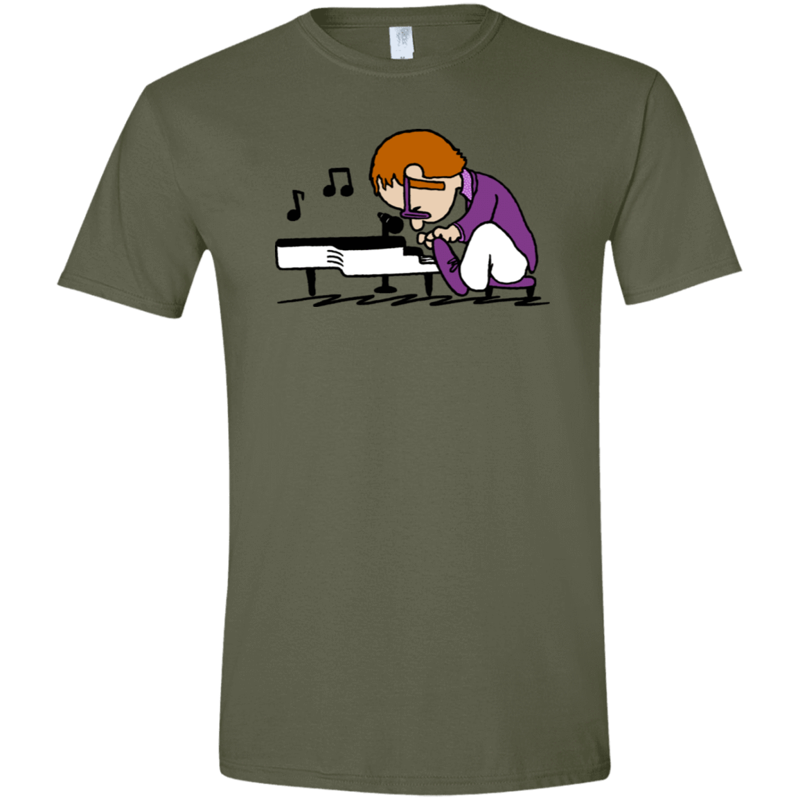 T-Shirts Military Green / S Rocket Kid Men's Semi-Fitted Softstyle