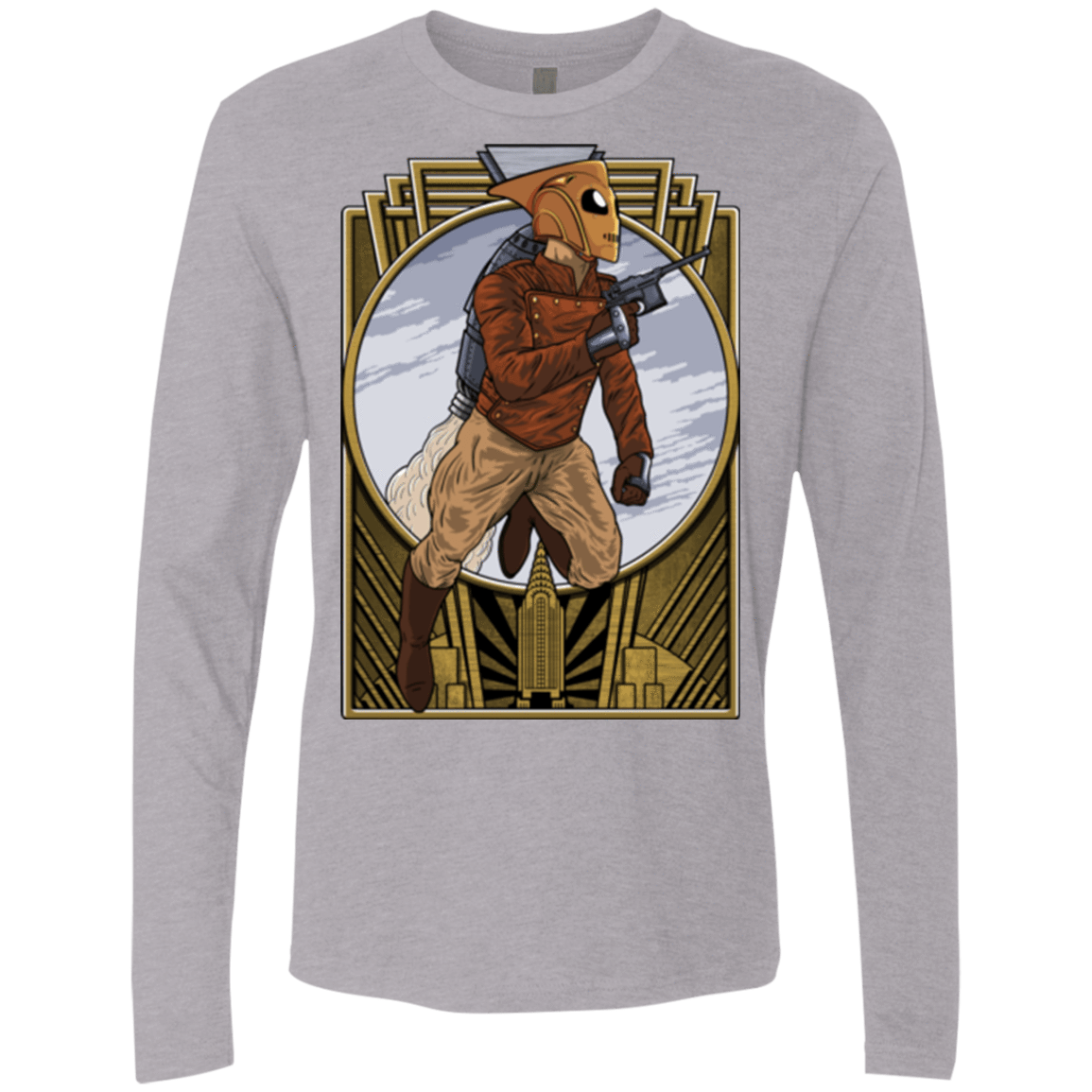 T-Shirts Heather Grey / Small Rocket Man Men's Premium Long Sleeve
