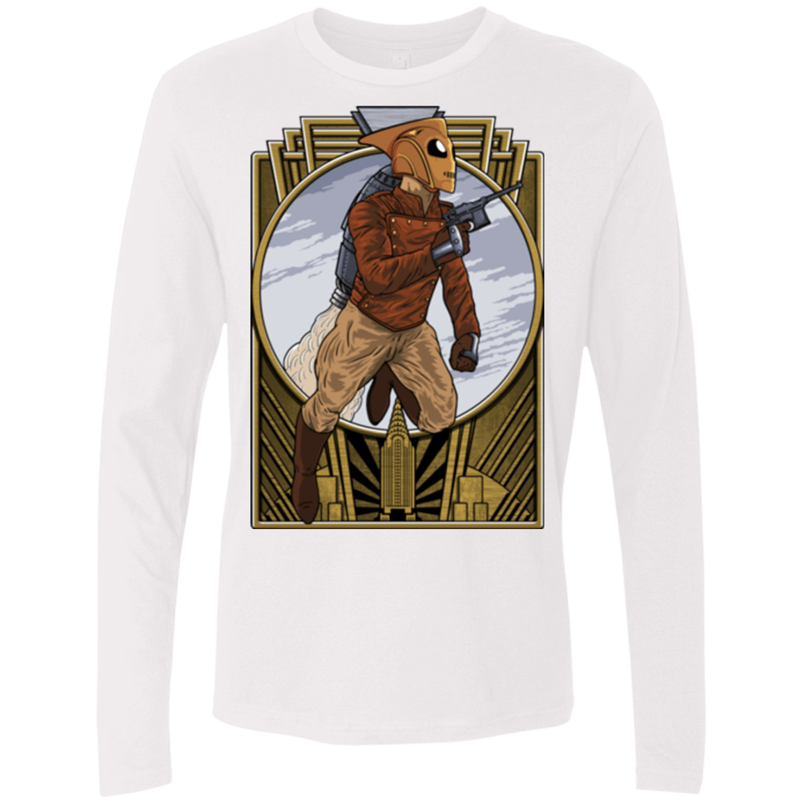 T-Shirts White / Small Rocket Man Men's Premium Long Sleeve