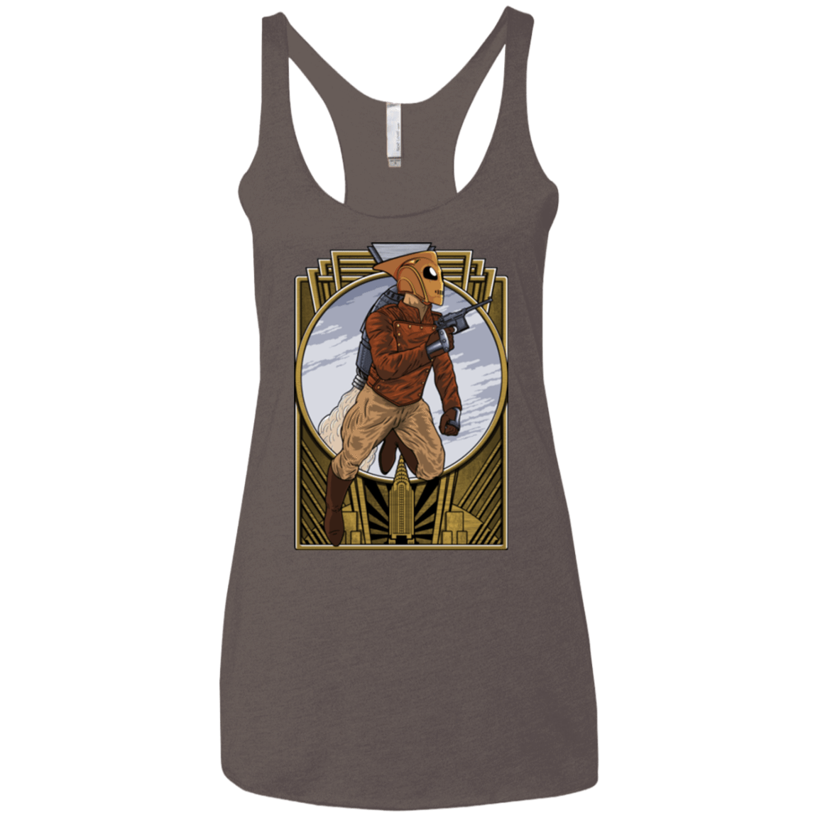 T-Shirts Macchiato / X-Small Rocket Man Women's Triblend Racerback Tank