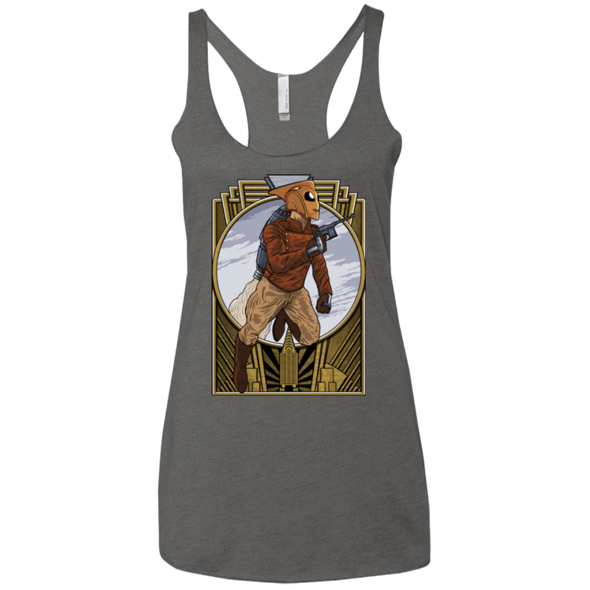 T-Shirts Premium Heather / X-Small Rocket Man Women's Triblend Racerback Tank