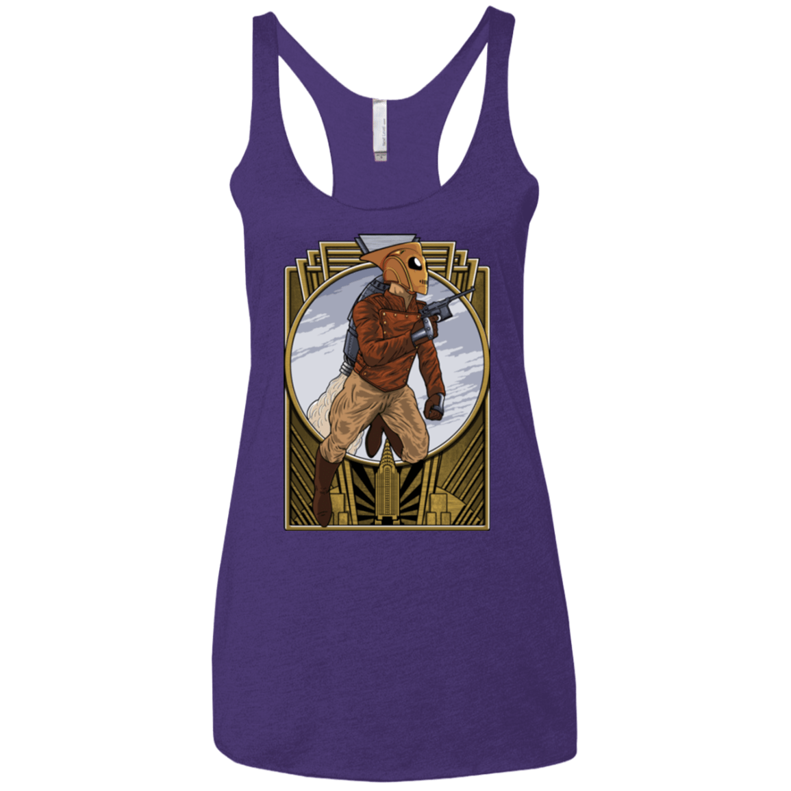 T-Shirts Purple Rush / X-Small Rocket Man Women's Triblend Racerback Tank