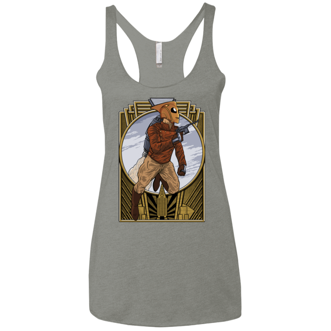 T-Shirts Venetian Grey / X-Small Rocket Man Women's Triblend Racerback Tank