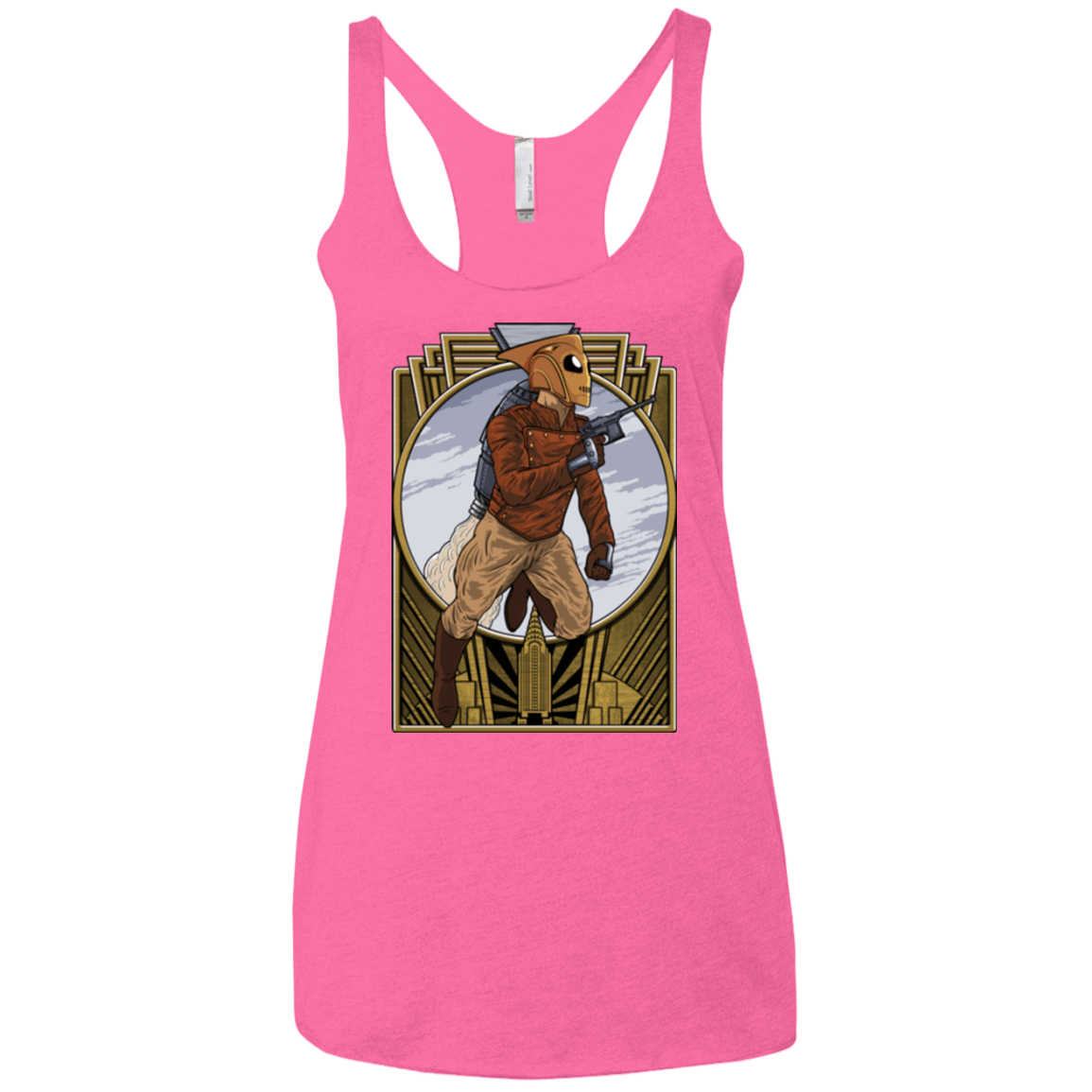 T-Shirts Vintage Pink / X-Small Rocket Man Women's Triblend Racerback Tank
