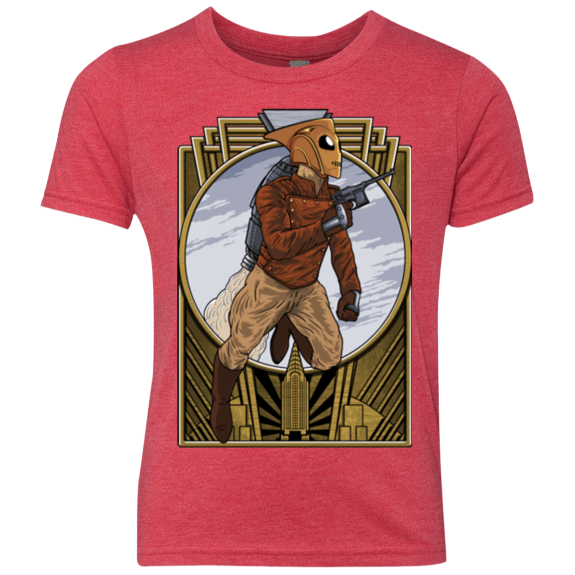 T-Shirts Vintage Red / YXS Rocket Man Youth Triblend T-Shirt
