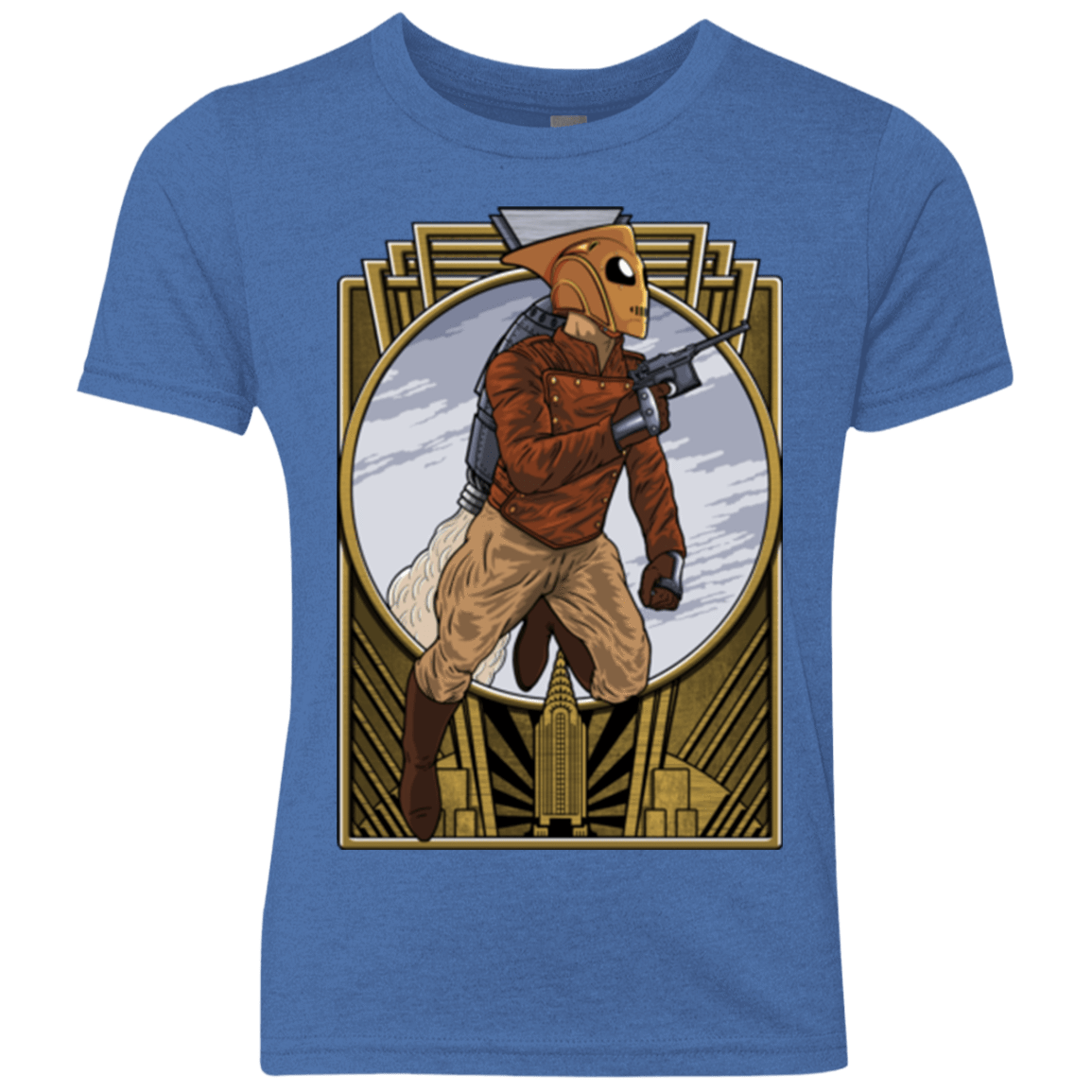 T-Shirts Vintage Royal / YXS Rocket Man Youth Triblend T-Shirt