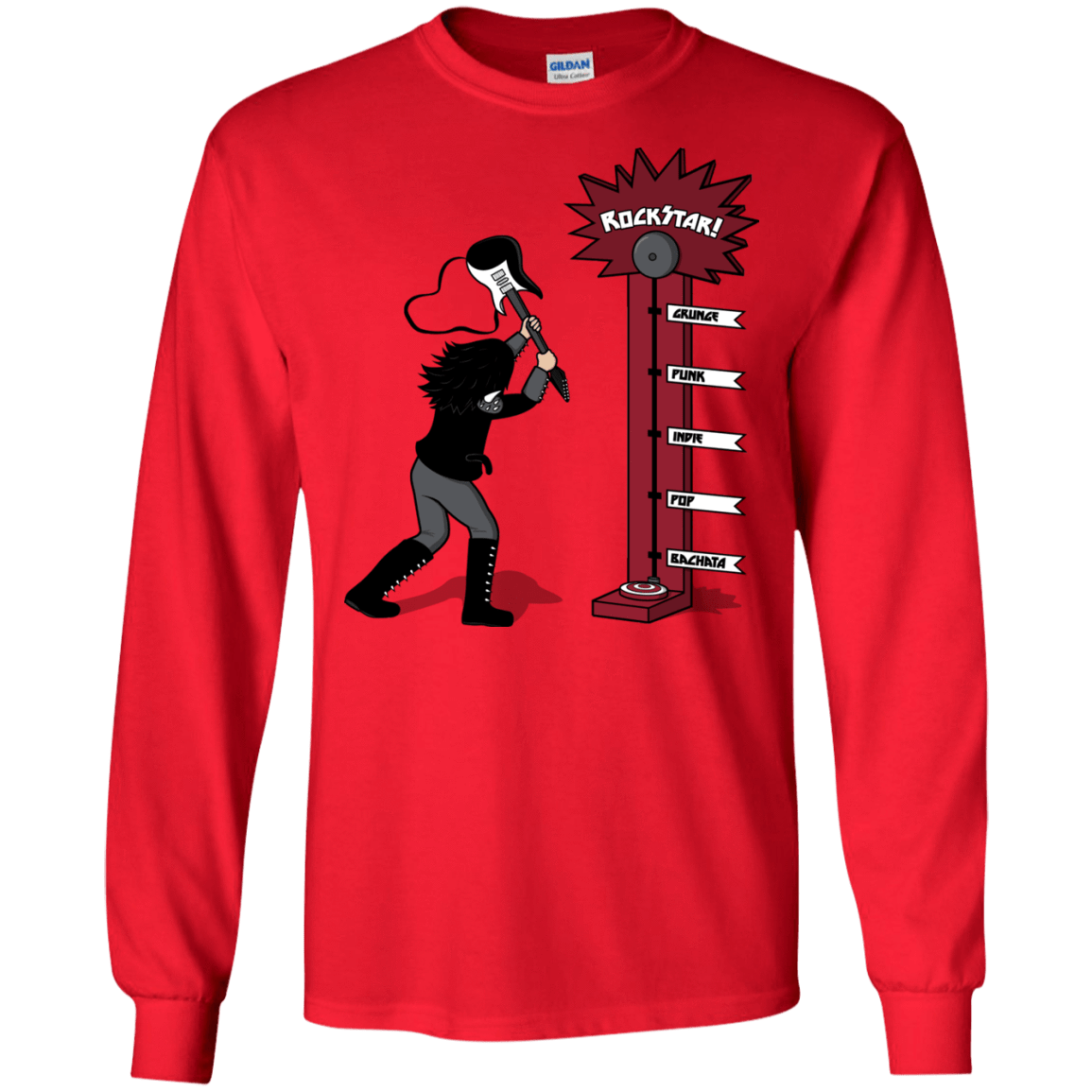 T-Shirts Red / S Rockstar Men's Long Sleeve T-Shirt