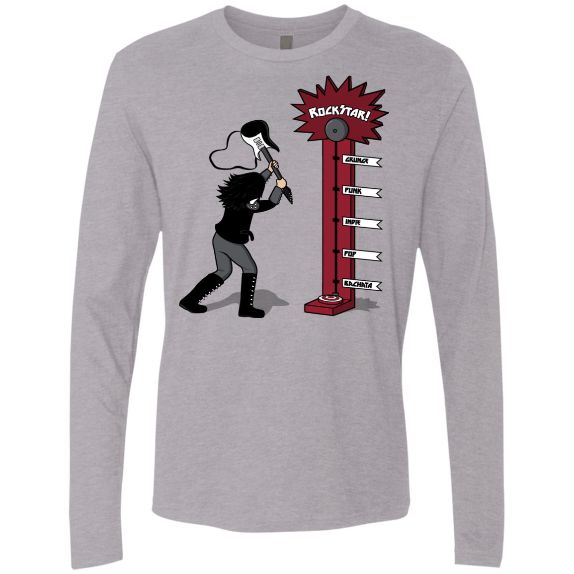 T-Shirts Heather Grey / S Rockstar Men's Premium Long Sleeve