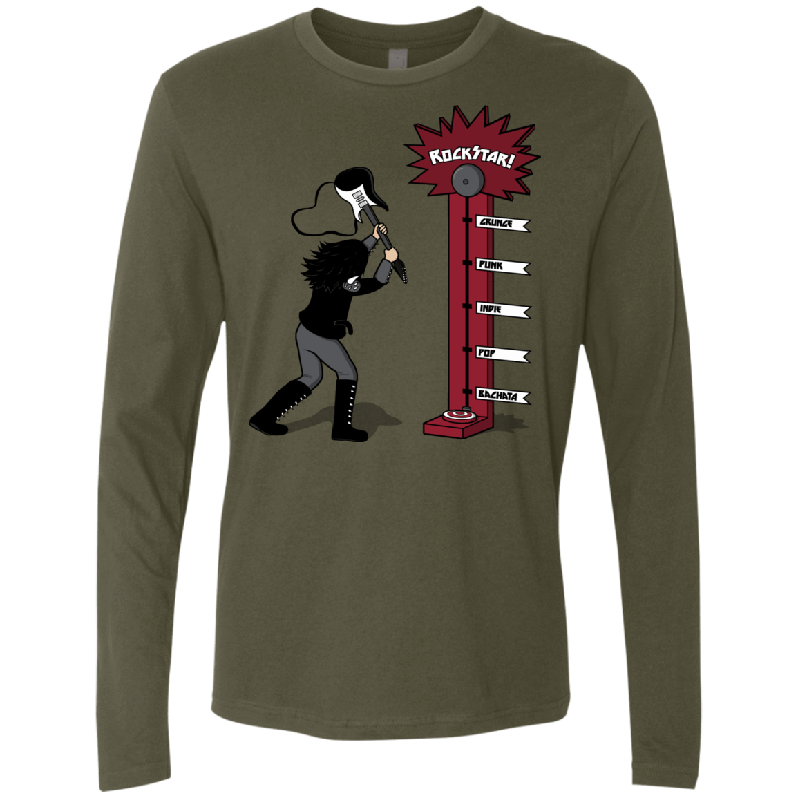 T-Shirts Military Green / S Rockstar Men's Premium Long Sleeve