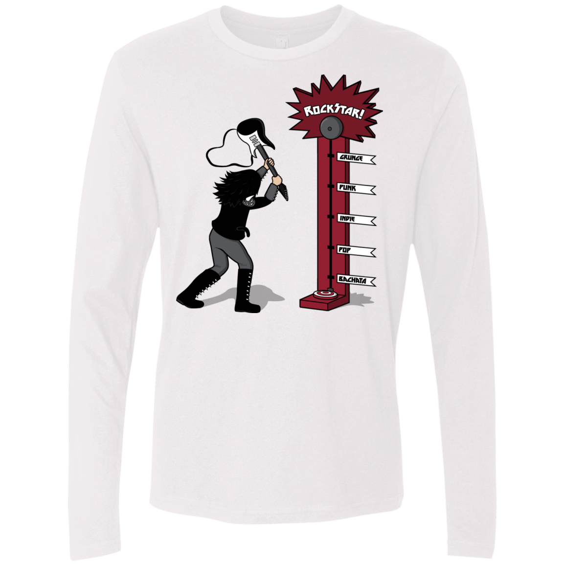 T-Shirts White / S Rockstar Men's Premium Long Sleeve