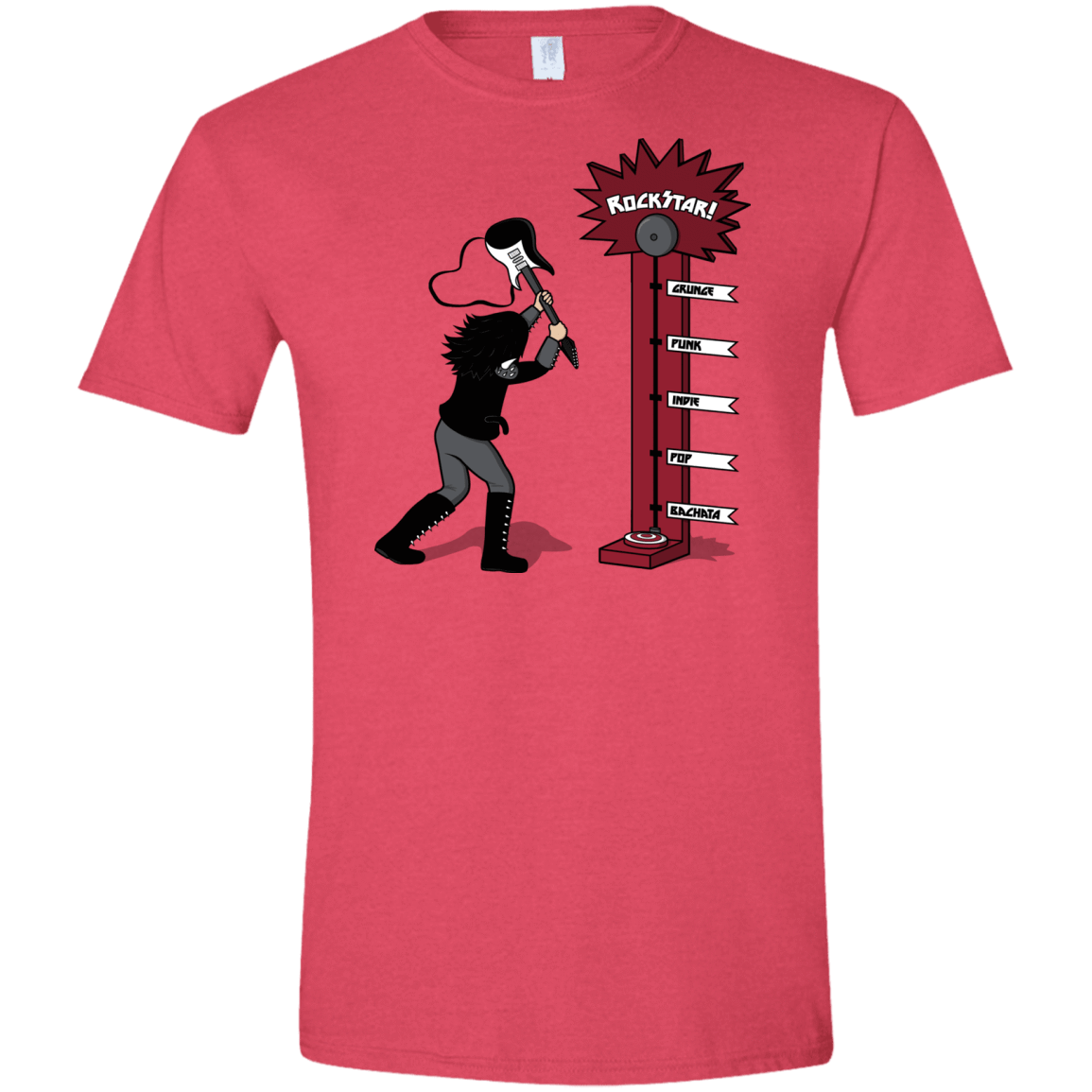 T-Shirts Heather Red / S Rockstar Men's Semi-Fitted Softstyle