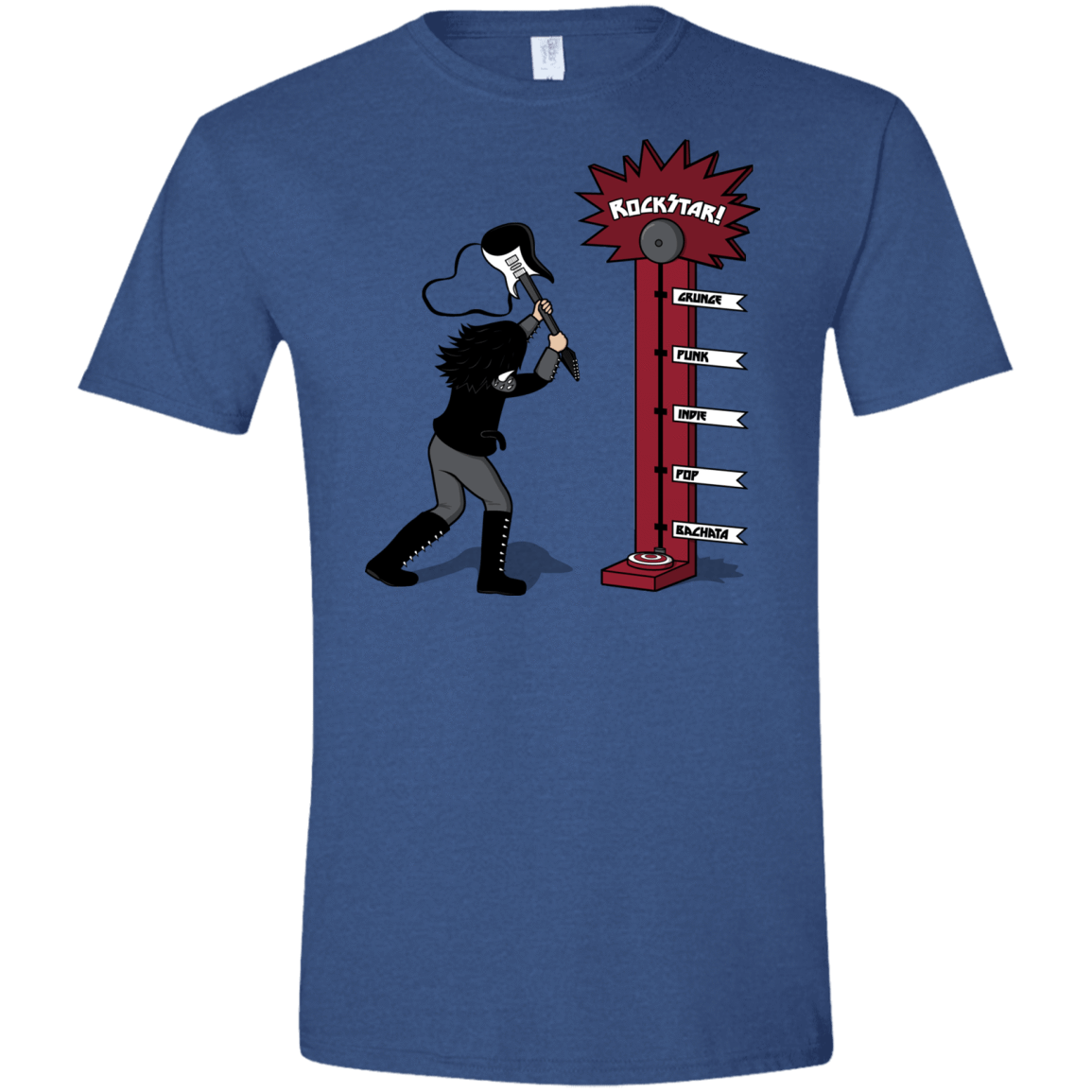 T-Shirts Heather Royal / X-Small Rockstar Men's Semi-Fitted Softstyle