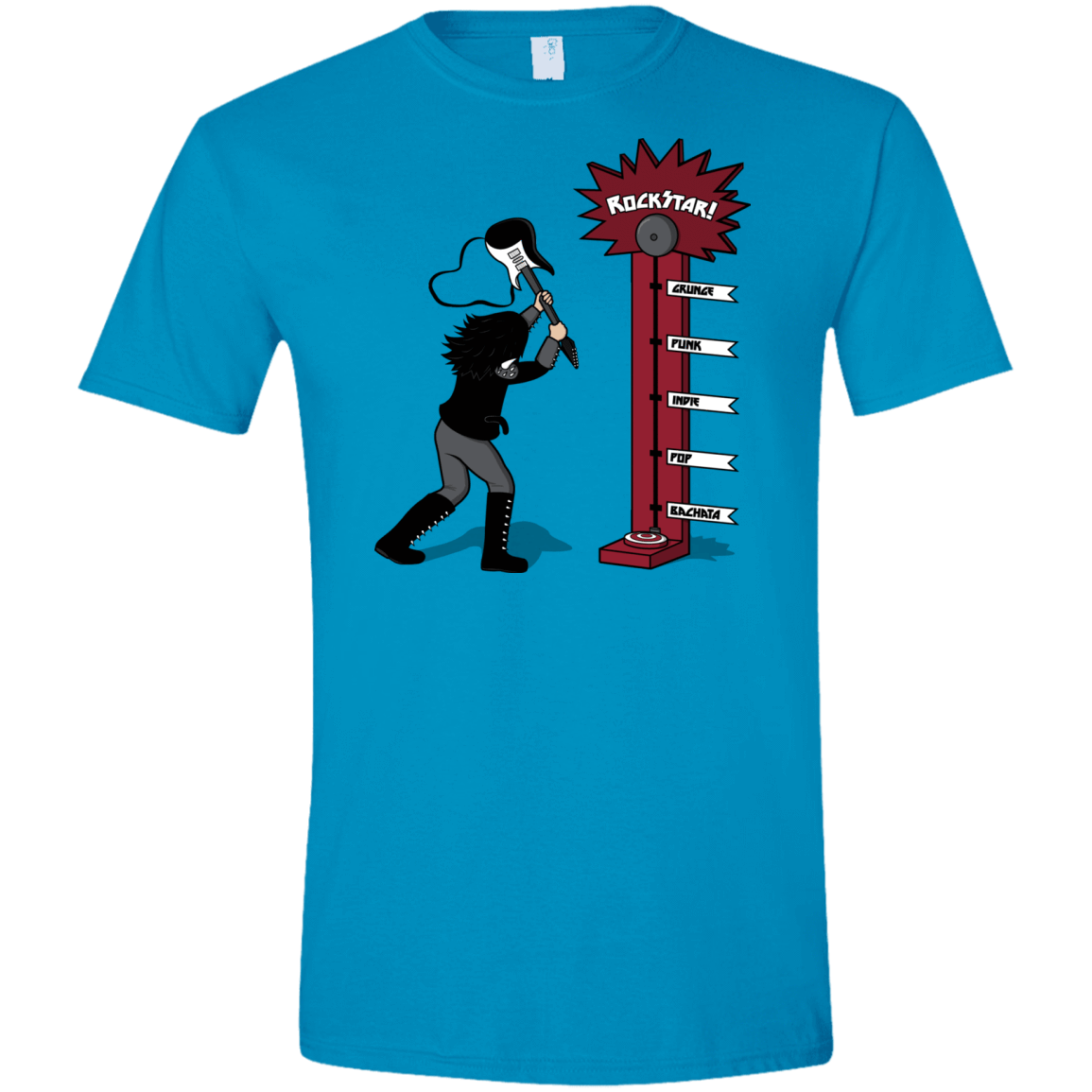 T-Shirts Sapphire / S Rockstar Men's Semi-Fitted Softstyle