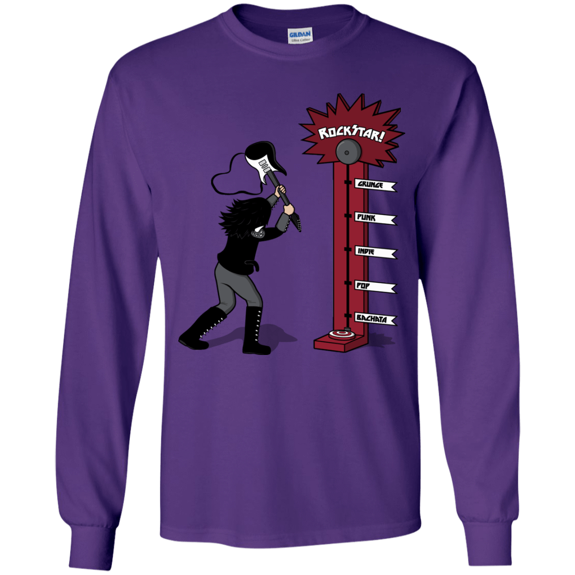 T-Shirts Purple / YS Rockstar Youth Long Sleeve T-Shirt