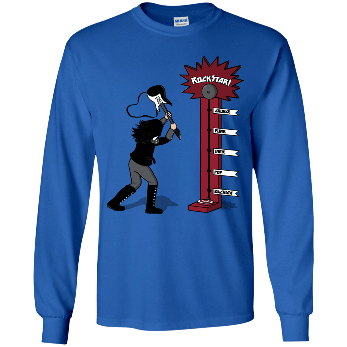 T-Shirts Royal / YS Rockstar Youth Long Sleeve T-Shirt
