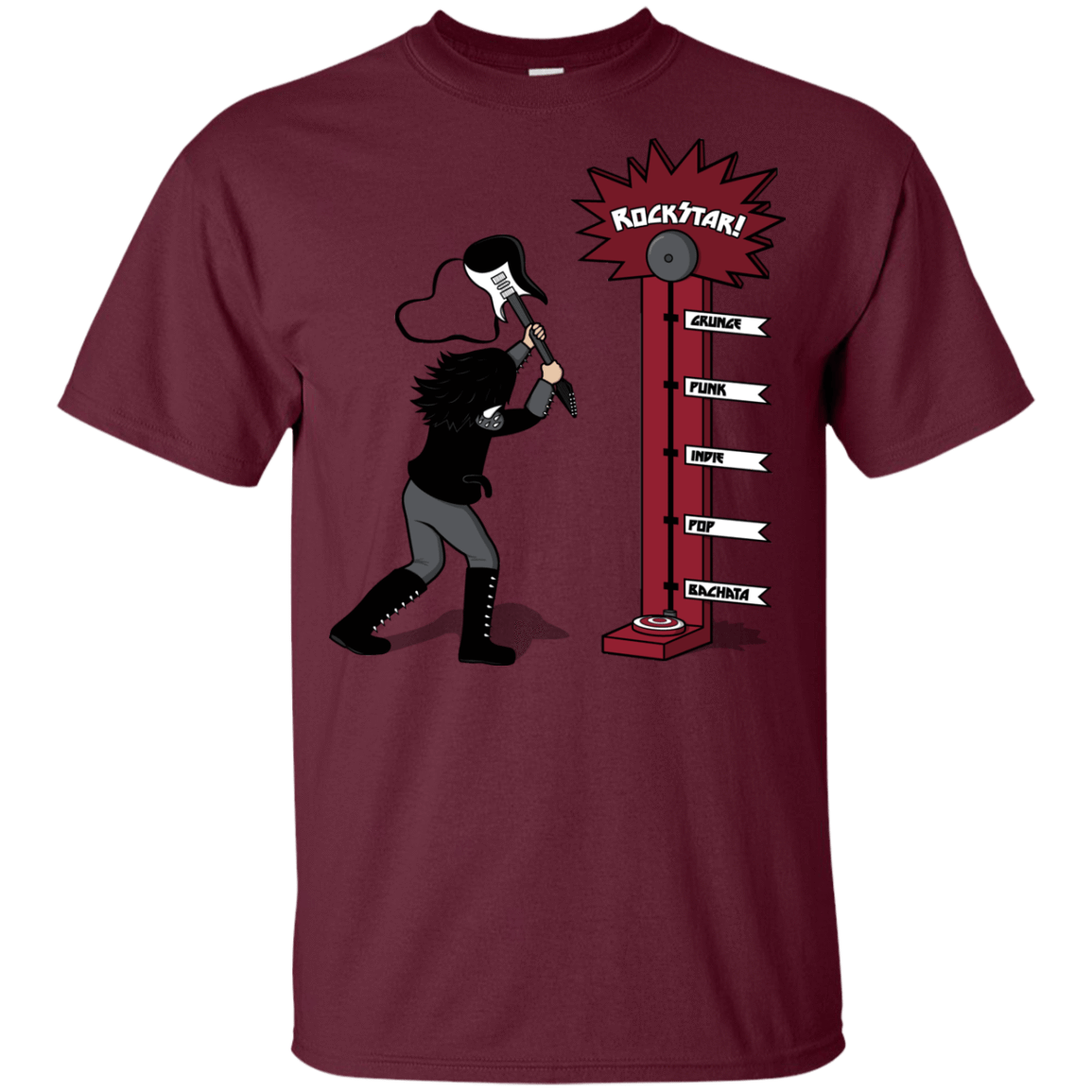 T-Shirts Maroon / YXS Rockstar Youth T-Shirt