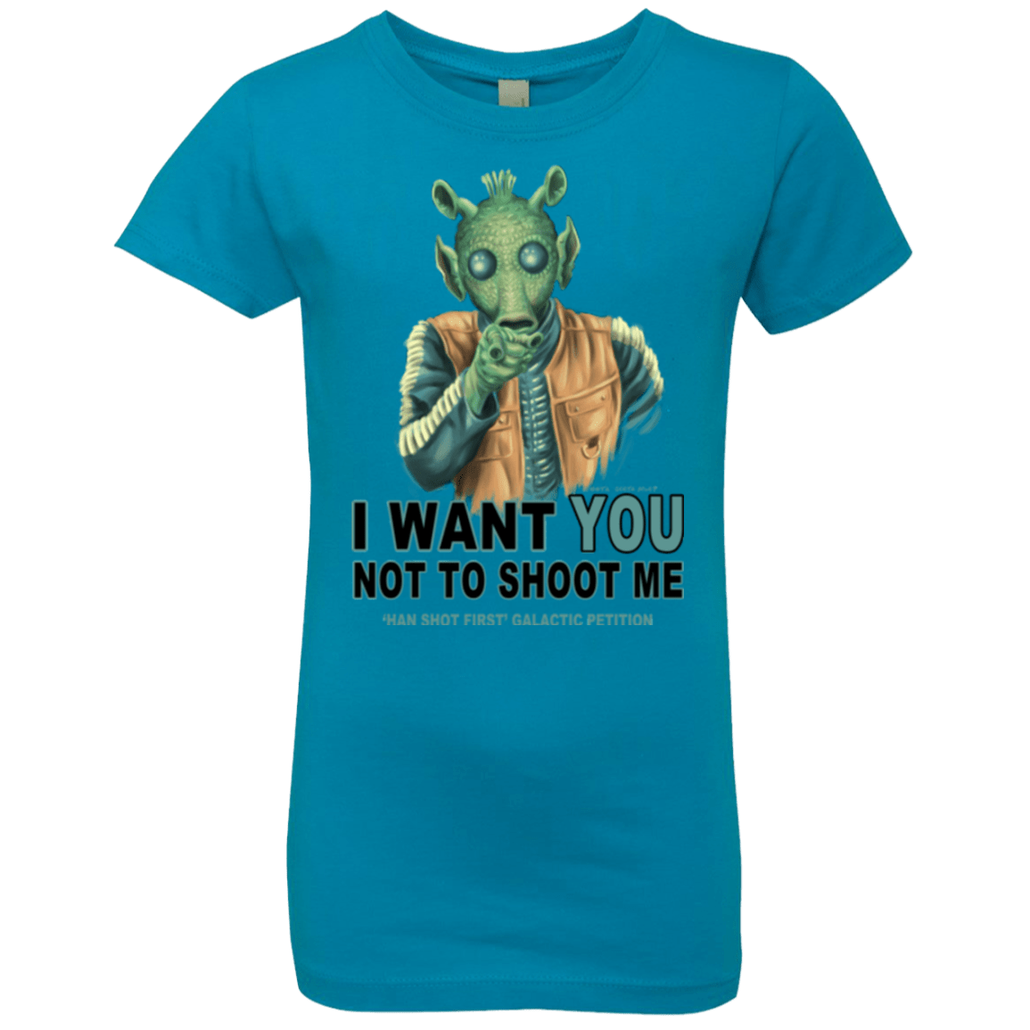 T-Shirts Turquoise / YXS Rodian Petition Girls Premium T-Shirt