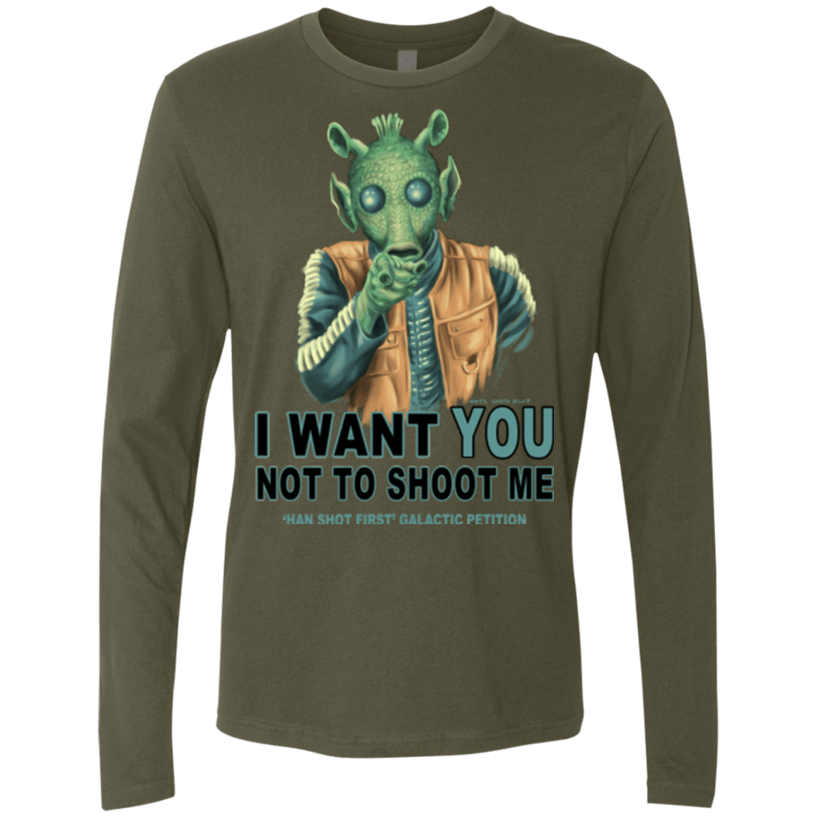 T-Shirts Military Green / Small Rodian Petition Men's Premium Long Sleeve