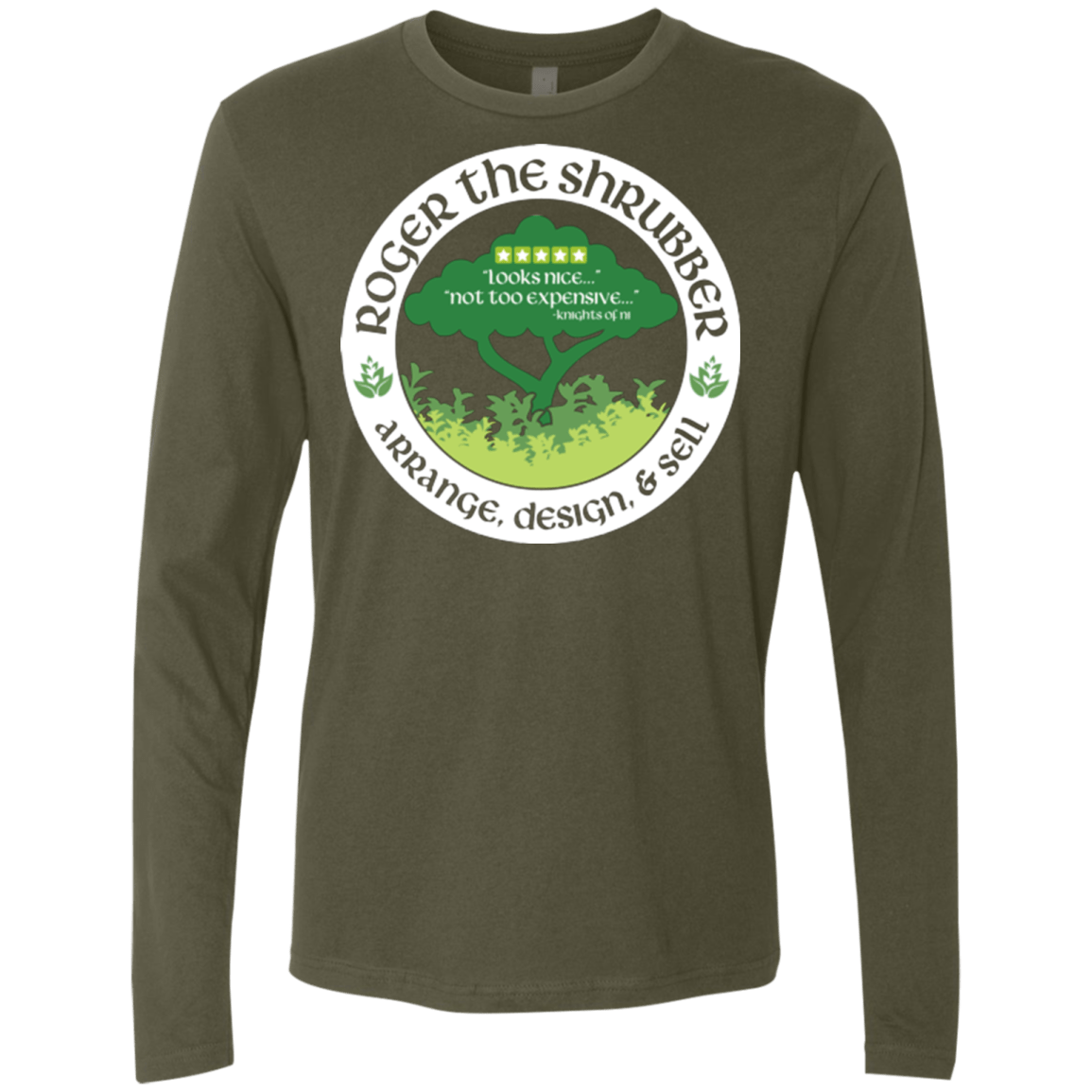 T-Shirts Military Green / Small Roger Men's Premium Long Sleeve