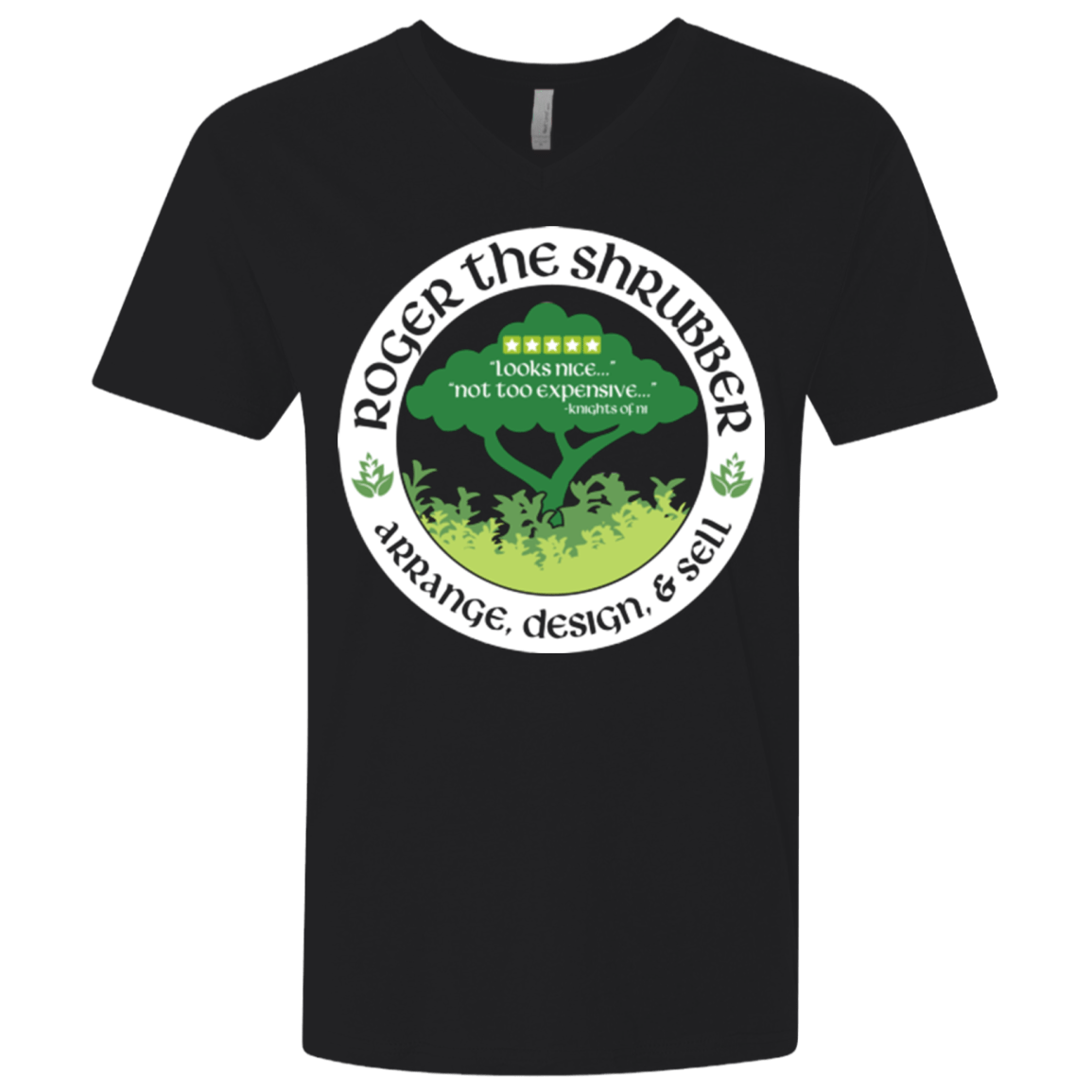 T-Shirts Black / X-Small Roger Men's Premium V-Neck