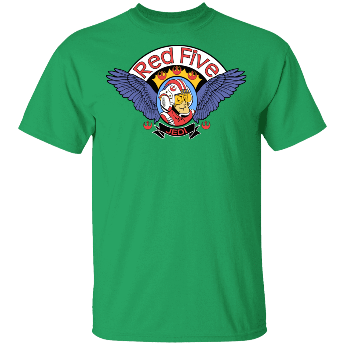 T-Shirts Irish Green / S Roger Red Five Xwing T-Shirt
