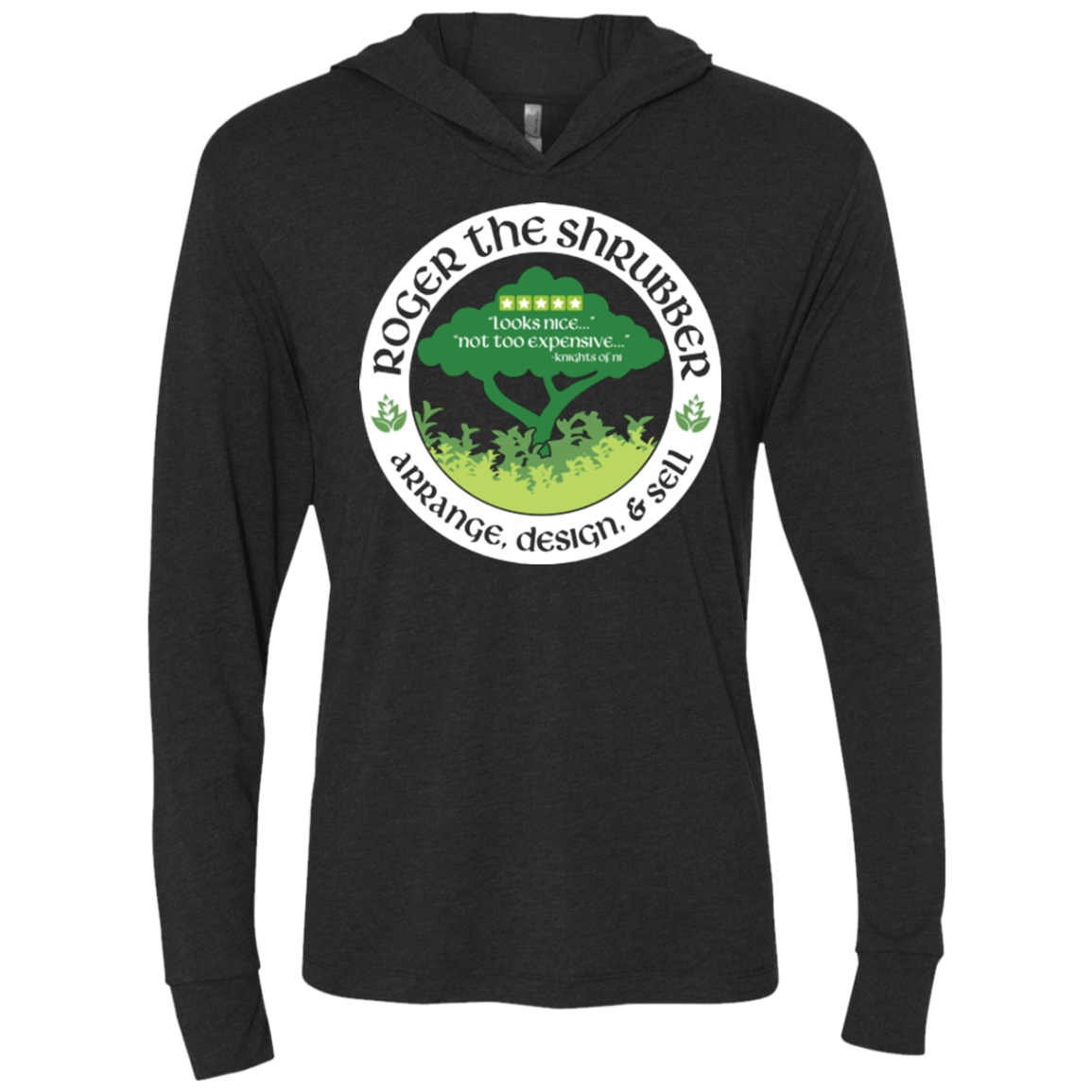 T-Shirts Vintage Black / X-Small Roger Triblend Long Sleeve Hoodie Tee