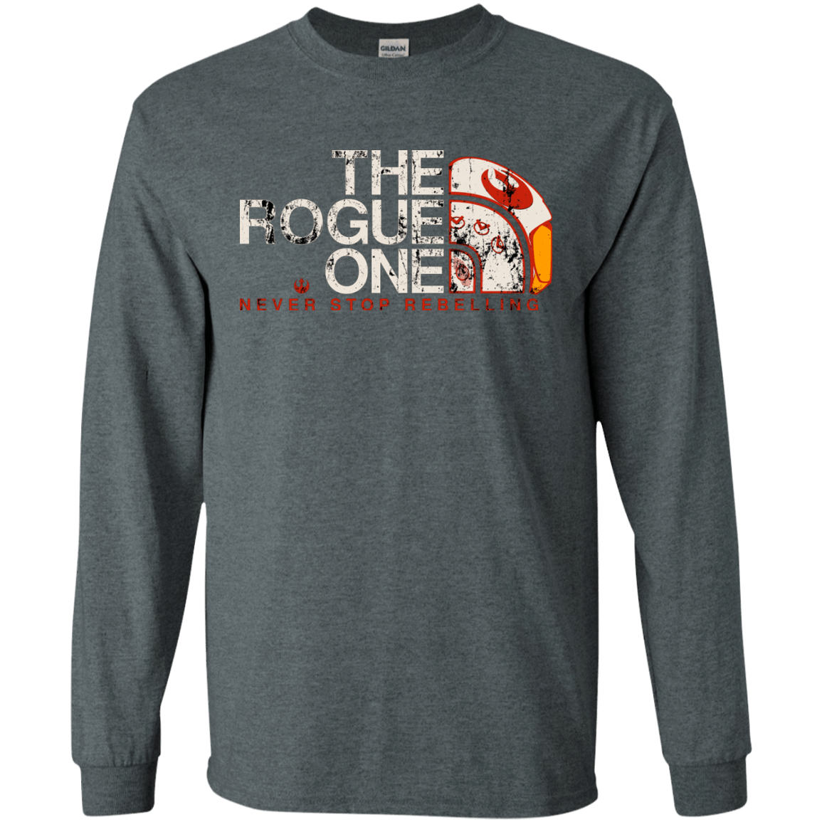 T-Shirts Dark Heather / S Rogue North Face Men's Long Sleeve T-Shirt