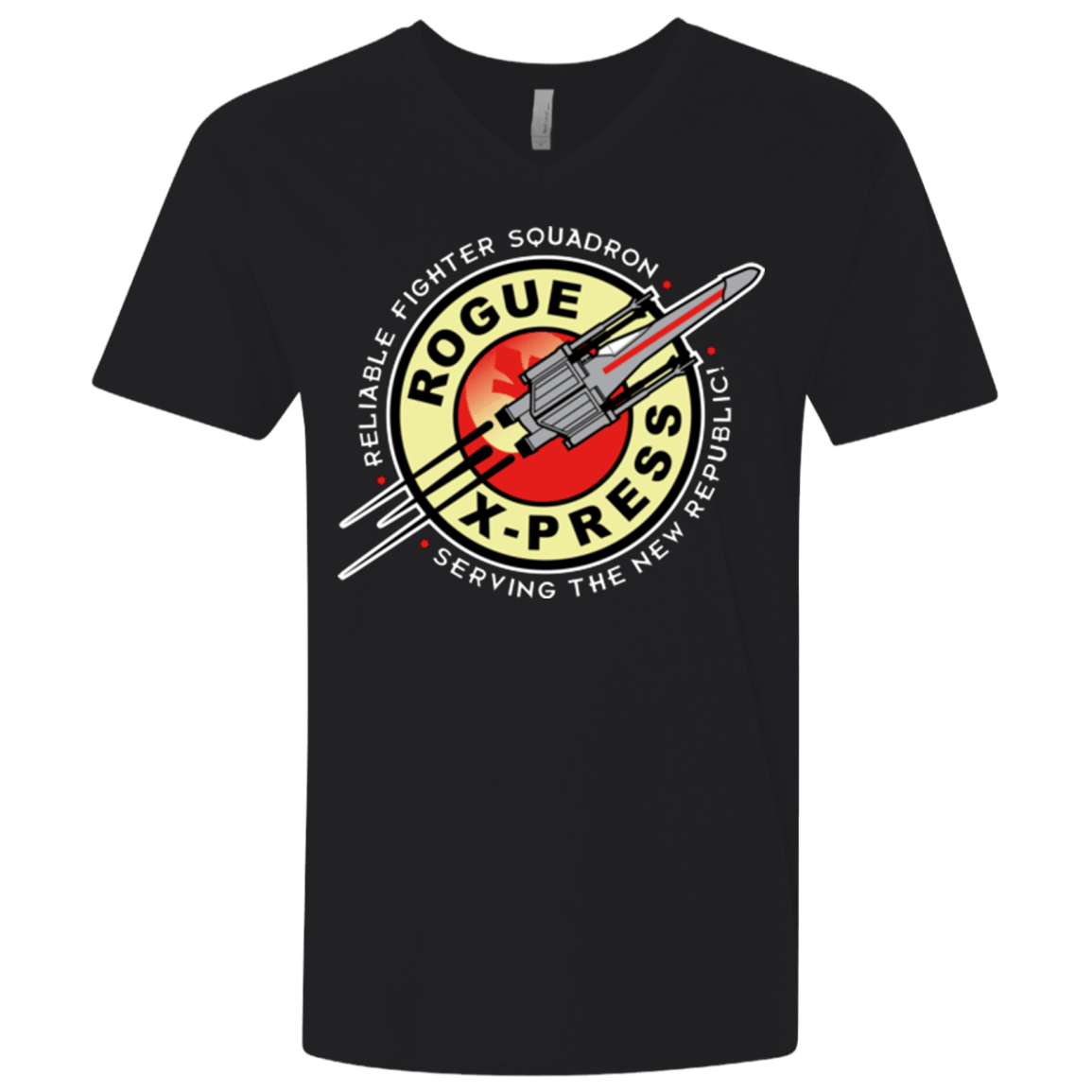 T-Shirts Black / X-Small Rogue X-Press Men's Premium V-Neck